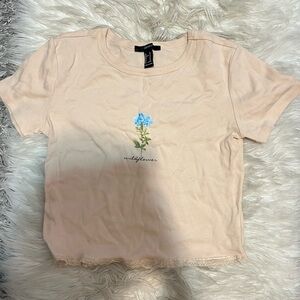 Forever 21 Peach Crop Top